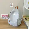 Mochila de Viagem Estilo Coreano Ins Fresca e Simples para Meninas Doces Mochila Casual para o Dia a Dia de Estudantes