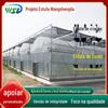 Conectando estufa melancia estufa tubo de aço esqueleto isolamento vegetal reprodução plantação simples plástico estufa tubo oval