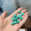 Accesorio de Turquesa Magnetita con Forma de Corazón Durazno con Agujeros Izquierdo y Derecho para Accesorios de Joyería de Moda DIY 428