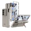 Funda para Teléfono Móvil Gkk para Samsung Z Fold6 con Ventana para Lente, Cobertura Completa, Soporte Magnético, Portabolígrafos con Ventana, Cubierta Protectora