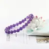 Tobillera de Piedra Natural 8 Hecha a Mano Personalizada Círculo Único Cuentas Redondas con Cuentas Joyería Simple para el Pie de Mujer Venta al por Mayor Otro