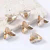 Garra de Triángulo Diamante Cristal Vidrio Cosido a Mano Diamante DIY Ropa Vestido de Novia Zapatos Bolsa Accesorios para el Cabello Accesorios Pegajoso y Cosible