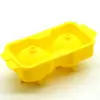 La Bandeja de Hielo de Silicona de Grado Alimenticio Más Vendida de Amazon Molde para Bolas de Hielo de 2 Agujeros Bandeja de Hielo de Bola de Silicona de 2 Secciones Molde para Bolas de Hielo de 2 Secciones