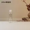 Botella pulverizadora de 100 ml, botella de plástico PET, botella de packaging cosmético, botella pulverizadora de tónico, botella recargable con tapa abatible, botella de presión