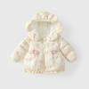 Ropa acolchada de algodón para niñas, Ropa de otoño e invierno, Chaquetas estilo 2025 para bebés y niños, Ropa acolchada de terciopelo de invierno para bebés niñas