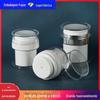Frasco de creme a vácuo personalizado de 30g, frasco de vácuo prensado de camada dupla, frasco de loção de creme cosmético de acrílico de alta qualidade de 50g