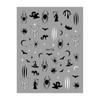 Nuevas pegatinas Redanco 3D planas para Halloween, serie de pegatinas para uñas, DH-743