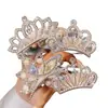 [Personalizado] Tiara de Coroa Infantil Presilha de Cabelo de Princesa para Coque e Rabo de Cavalo de Meninas Ferramenta de Penteado Acessórios de Cabelo