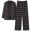 Nuevos Pijamas de Otoño e Invierno para Mujer, Manga Larga, Pantalón Largo, Cárdigan, Dulce y Lindo, Gama Alta, Se Puede Usar Afuera, Conjunto para Estar en Casa