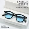 Gafas de sol de montura carey de moda para hombre, estilo retro de Hong Kong, montura pequeña, gafas de sol Sven con protección UV