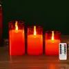 Luz de Vela Digital LED Tipo Bala Jantar à Luz de Velas Roteiro Layout de Atmosfera de Assassinato Adereços Vela com Controle Remoto Criativo