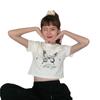 Conjuntos Combinados de Melhor Amiga Camiseta de Manga Curta para Mulheres 2025 Verão Novo Estilo Coreano Tendência Top Cropped Estilo Harajuku Top Estudantil