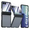 Adequado para Capa de Celular Samsung Zflip7 Anel Magnético Eixo Central Dobradiça Galaxyflip7 Concha e Película Proteção Integrada