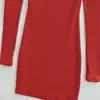 Ropa de Mujer al por Mayor Transfronteriza Nuevo Estilo de Chica Popular Europea y Americana Espalda Descubierta Cuello Semi-Alto Corte Ajustado Hueco Vestido de Felpa Cepillada