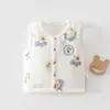 Chaleco acolchado Jingqi para bebé para primavera, otoño e invierno, engrosado y cálido, chaleco de algodón puro clase A, ropa de invierno para recién nacidos, chaqueta sin mangas