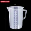 Taza medidora con escala, Cubo medidor de plástico PP, Doble escala blanca, Gran capacidad para tiendas de té de leche, Cilindro medidor para repostería, Taza medidora pequeña
