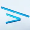 Régua plana de liga de alumínio preta, design criativo e minimalista, régua reta de 30cm, multifuncional, adequada para estudantes, com marcações gravadas a laser