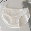 Ropa interior de algodón puro con encaje dulce y picante para niñas, algodón antibacteriano en la entrepierna, cintura media, sin costuras, 7A, sexy, que cubre la cadera, shorts tipo triángulo para niñas