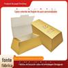 Caixa Colorida Cor de Lingote de Ouro Processamento Personalizado Cartão Branco Relevo Hot Stamping Colorido Pode Ser Personalizado com Impressão de Logotipo