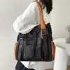Bolsa para el Viaje Diario por la Mañana para Mujer, Gran Capacidad, Adecuada para Estudiantes Universitarios, de un Solo Hombro Cruzada, Estilo Americano, Bolsa Casual Ligera, Bolso Tote Vintage