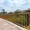 Cerca de Guarda-corpo de Bambu Artificial Aço Inoxidável Projeto Rural Novo Guarda-corpo de Pátio Guarda-corpo de Ponto Turístico Recinto de Ponto Turístico