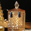 Pendientes Vintage Estilo Francés en Azul Klein, Diseño de Nicho con un Toque de Lujo, Estilo Minimalista Fresco, Pendientes con Aguja de Plata 925