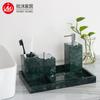 Juego de Baño de Mármol Natural Nórdico Suministros de Baño Juego de Artículos de Aseo Hotel Club Hogar Decoración Suave