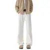 Pantalones Blancos Scimitar de Caída Suelta 2025 Nuevos para Hombre de Verano Rectos Holgados Americanos de Corte Limpio Retro