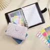 Amazon Especializada em Cadernos de Macaron com Padrão de Avestruz, Bolsas com Zíper para Fichário A6, Diários de Orçamento de Dinheiro, Atacado