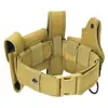 Cinturón Táctico de Servicio de Seguridad Juego de Seis Piezas Entrenamiento de Patrulla Multiusos Funda para Pistola Portallaves Portalinternas Cinturón Combinado