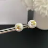 Pendientes de Perla CE Arco del Triunfo, Elegantes de Alta Gama, Diseño Sencillo, Pendientes de Moda y Versátiles