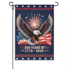 Bandeira de Jardim Americana do 250º Aniversário Transfronteiriça da Amazon Série Águia da América 250 Anos