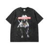 Amazon cross-border homens verão impressão americana tendência de lazer retrô camiseta atacado um grande número de dedicados