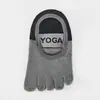 Calcetines de yoga de cinco dedos para mujer, calcetines deportivos antideslizantes profesionales, calcetines para suelo de entrenamiento de fitness en interiores, calcetines de Pilates con dedos separados