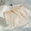 Pantalones de malla de seda helada de verano ultradelgados 7A antibacterianos de algodón puro entrepierna extendida cintura media ropa interior femenina verano sin costuras sin apretar las caderas