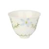 Set de Taza de Té y Posavasos de Porcelana Blanca de Alta Gama Pintado a Mano con Orquídeas Taza Juego de Té Kung Fu Taza de Té y Posavasos de Porcelana Pintada a Mano en Pastel