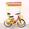 Bicicleta tándem de 22 pulgadas para parejas, para hacer turismo, de cuatro ruedas, multipersona, de dos personas, bicicleta para llevar niños