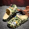Nuevos Zuecos con Estampado de Camuflaje Transfronterizos para Uso al Aire Libre, Zuecos de Playa de Punta Cerrada, Zapatos de Pareja, Sandalias, Zapatos de Moda para Hombre y Mujer