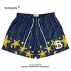 Shorts de basquete americano com estampa de rede masculinos não para verão corrida fitness treinamento calças de cinco pontos comércio exterior atacado