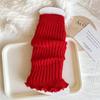 Cubiertas de calcetín para mujer estilo japonés, estilo Ins Academy, calcetines holgados de media pantorrilla para primavera y otoño, encaje de color liso, calentadores de piernas de punto Lolita para primavera y verano