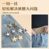 Pequeña estrella hebilla de cintura artefacto para moldear la cintura hebilla desmontable sin costura con aguja cintura de jeans cambio grande cintura de pantalones pequeños