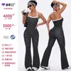 Macacão de ioga com bolinhas e decote halter estilo nuvem Amazon transfronteiriço, peça única de alta intensidade para fitness, justo