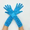 Luvas de Casamento para Noivas Luvas de Performance de Palco com Efeito Amassado Luvas de Casamento Cetim Luvas de Cetim