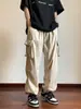 Pantalones Cargo Paracaídas Estilo Americano para Hombre, Diseño de Nicho, Pantalones de Seda Helada de Secado Rápido de Gama Alta, Pantalones Casuales Holgados para Exteriores