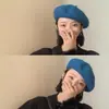 Boina para mujer, estilo británico retro, otoño e invierno, gorro de pintor de lana japonesa, gorro Beilei para mujer, versátil gorro de moda coreana