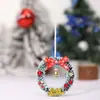 Decoración para Colgar Corona de Navidad Transfronteriza Anillo Mini de PVC Vid de Plástico Corona Pequeña Artificial Anillo de Hierba Anillo de Puerta Decoración al por Mayor
