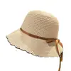 Chapéu para Mulheres, Novo Estilo de Verão, Chapéu de Sol com Proteção Solar, Chapéu de Pescador de Malha Fashionável e Versátil, Chapéu de Sol Dobrável com Laço