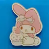 Broche de Acrílico Estrellas Gemelas Harajuku Insignia de Dibujos Animados Accesorios para Bolsos Estilo Carcasa de Teléfono DIY Lazo