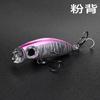 Micro Minnow Tremor Hundimiento Lento 2.8g Señuelo Minnow Xiaomi Ojo Rojo Minnow Rayado Blanco Pez Sol Señuelo Falso Lanzamiento Ligero