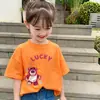 Camiseta de Algodón Puro para Niños Mayores, Ropa de Verano Moderna y Linda, Nuevo Estilo Verano Niñas Top Suelto Estilo Coreano para Niñas
